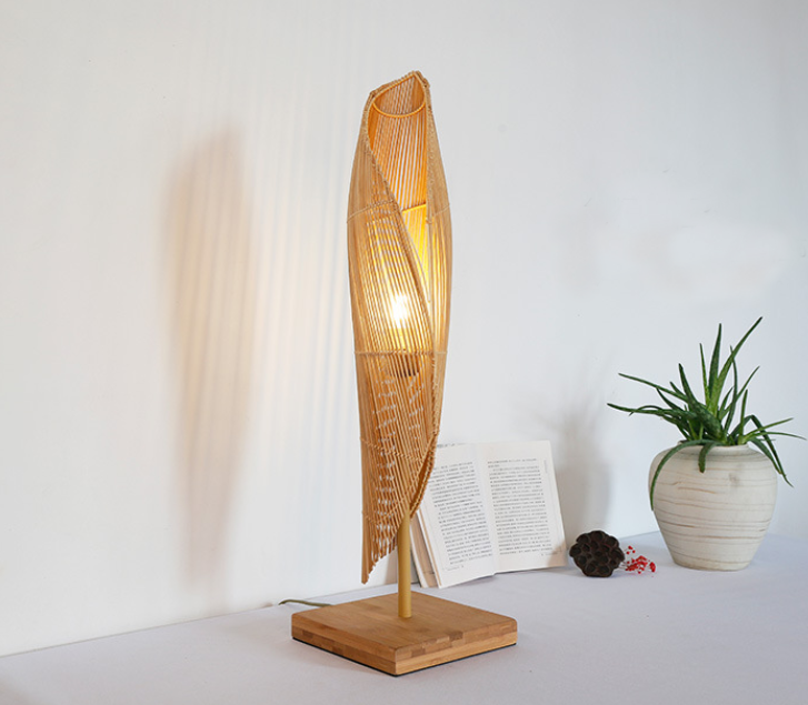Artistic Rattan Table Lamp for Hotels & Commercial Interiors