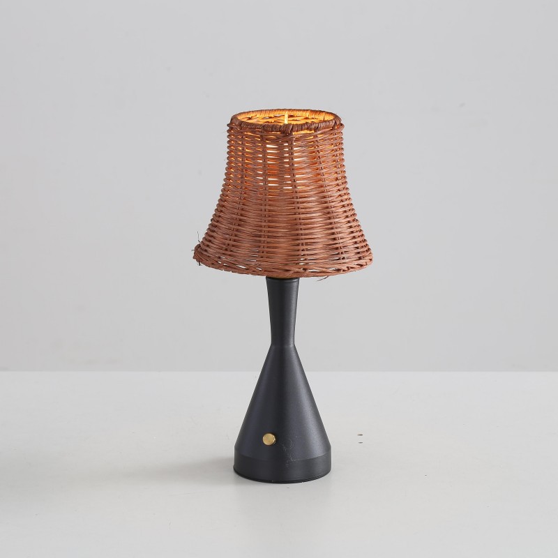 Rattan Woven Touch Control Rechargeable Ambient Table Lamp