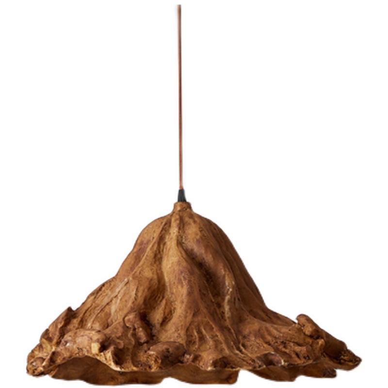 Handwoven Rattan Petal Pendant Light Natural Artistic Hanging Lamp for Hotel Restaurant Homestay