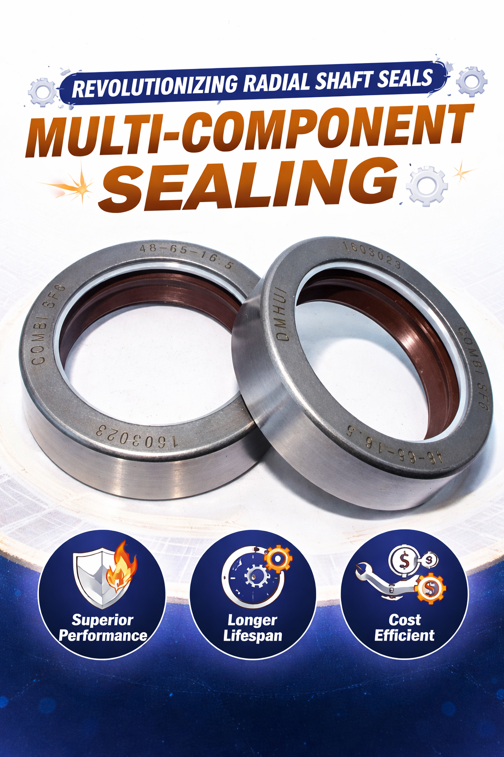 OEM Style Skeleton Composite Shaft Oil Seal