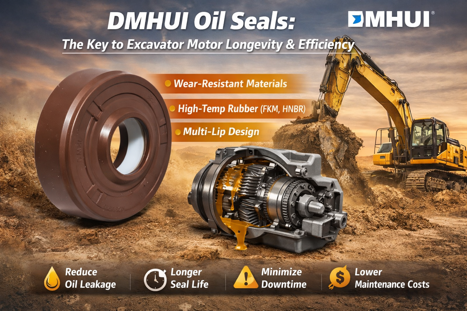 Hydraulic Oil Seals Custom Size Ordering Guide for Construction Machinery Buyers