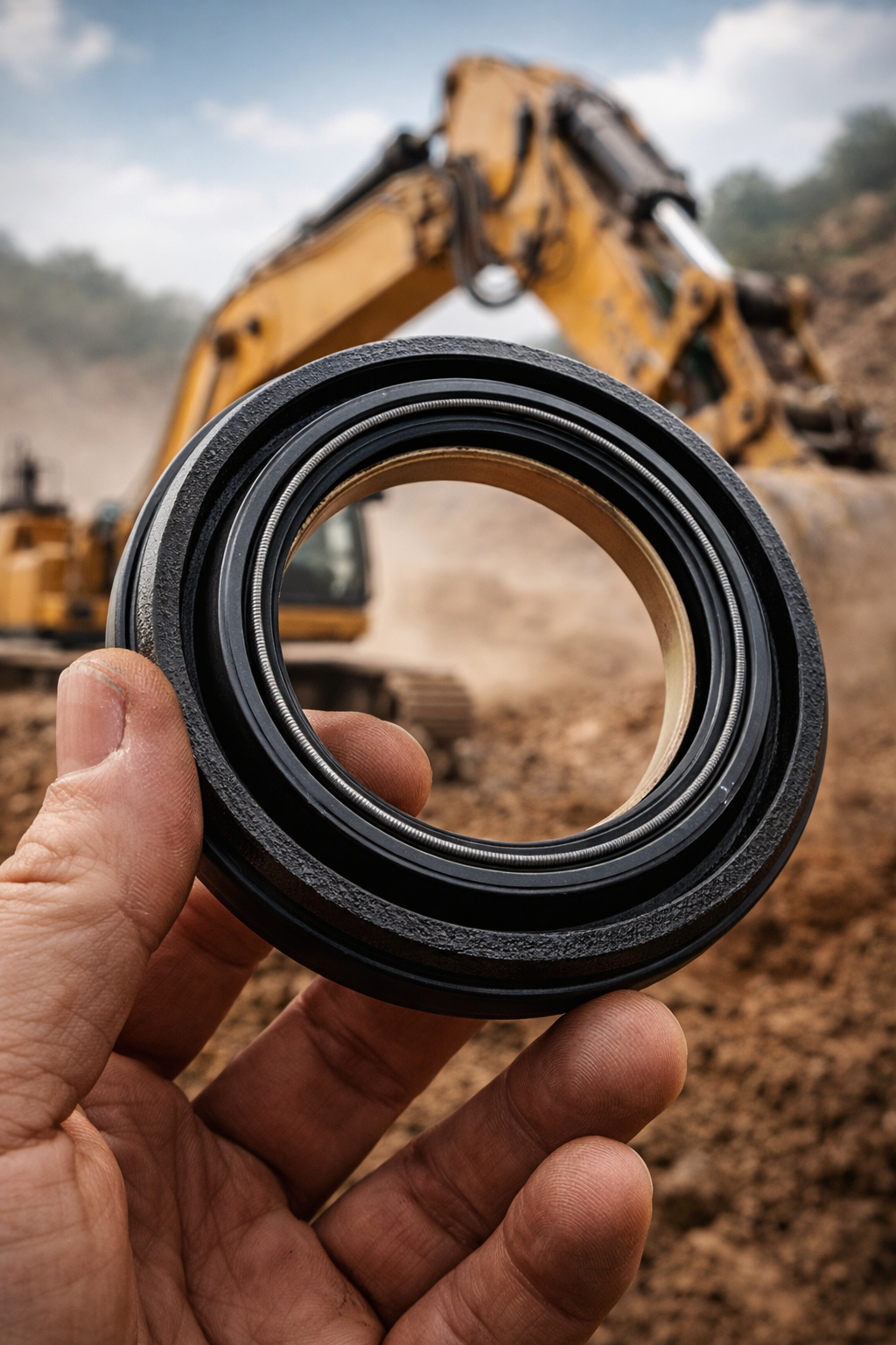 Hydraulic Oil Seals Reliable Heavy Duty for Excavator Repair and Rebuild