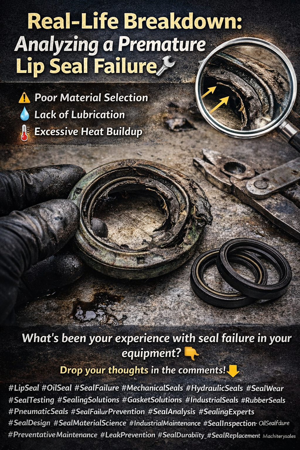 Heavy Duty Hydraulic Pump Oil Seals for Excavators: Lip Wear Prevention