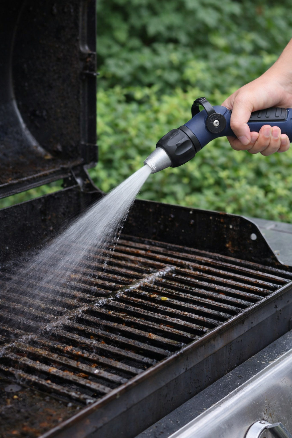 Adjustable High Pressure Garden Spray Nozzle for BBQ Pre-Cleaning