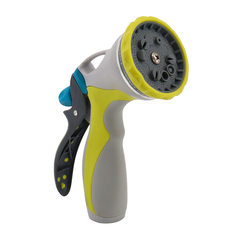 10-Pattern Multi-Function Garden Hose Nozzle with Ergonomic Handle and Adjustable Spray