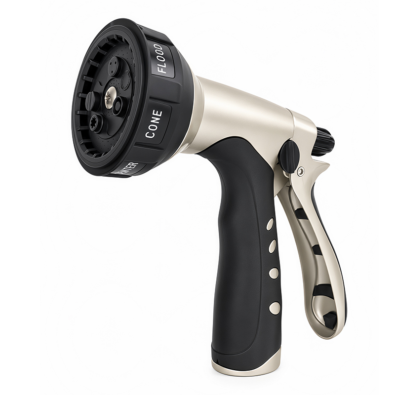 Easy Pull Trigger Nozzle – 7 Spray Patterns, Zinc Alloy Body & Flow Control