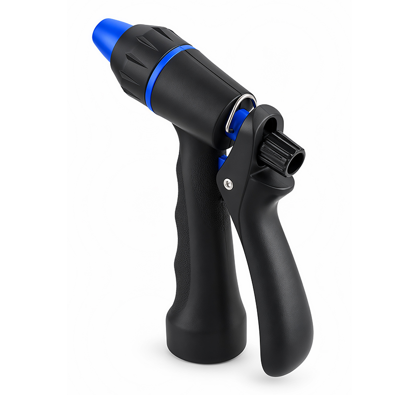 Easy Squeeze Garden Nozzle – 3 Spray Patterns with Flow Control & Trigger Lock
