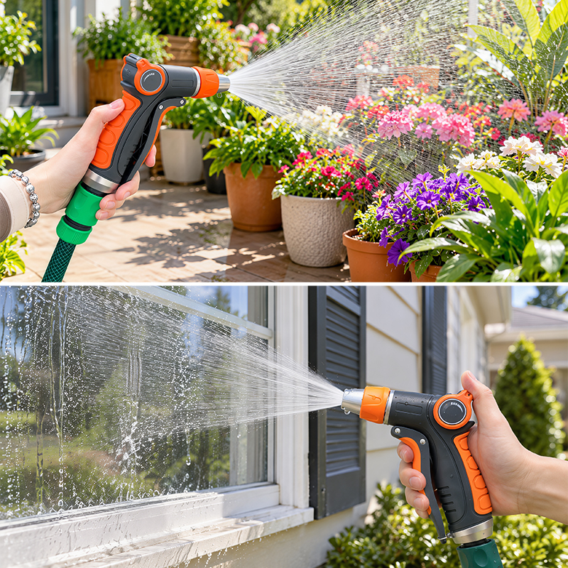 Easy Squeeze Garden Sprayer with 3 Spray Patterns and Flow Control