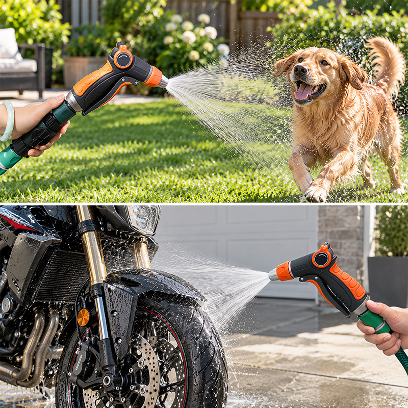 Easy Squeeze Garden Sprayer with 3 Spray Patterns and Flow Control