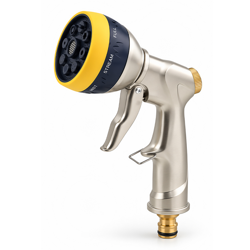 Easy Squeeze Hose Sprayer with 8 Spray Patterns and Lockable Trigger