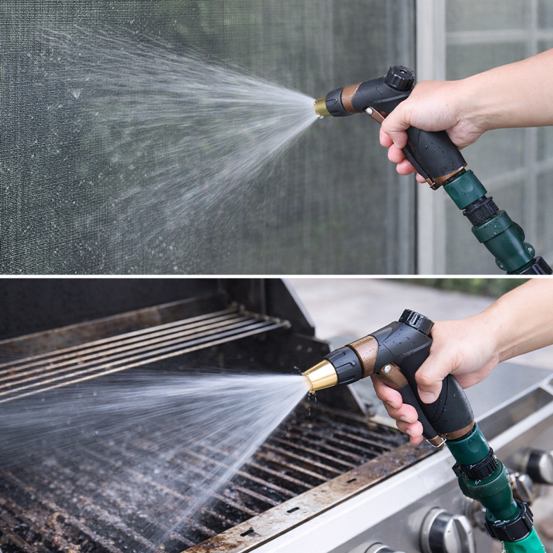 Easy Squeeze Spray Gun with 3 Spray Patterns and Flow Control