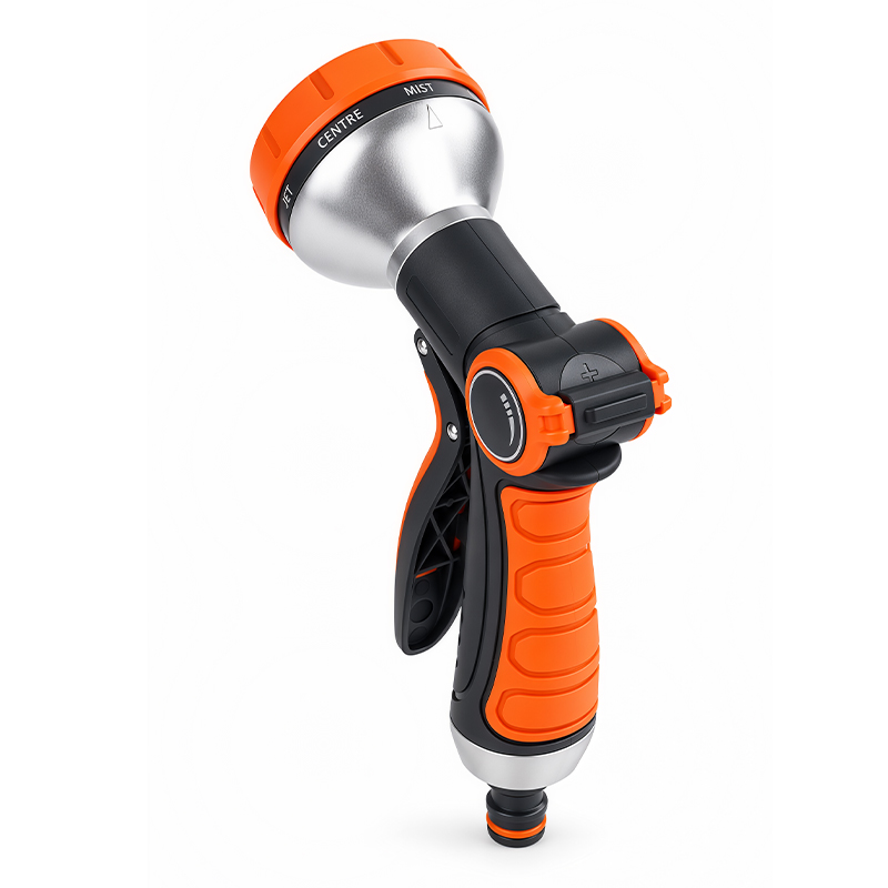 Easy Squeeze Water Nozzle with 8 Spray Patterns and Flow Control