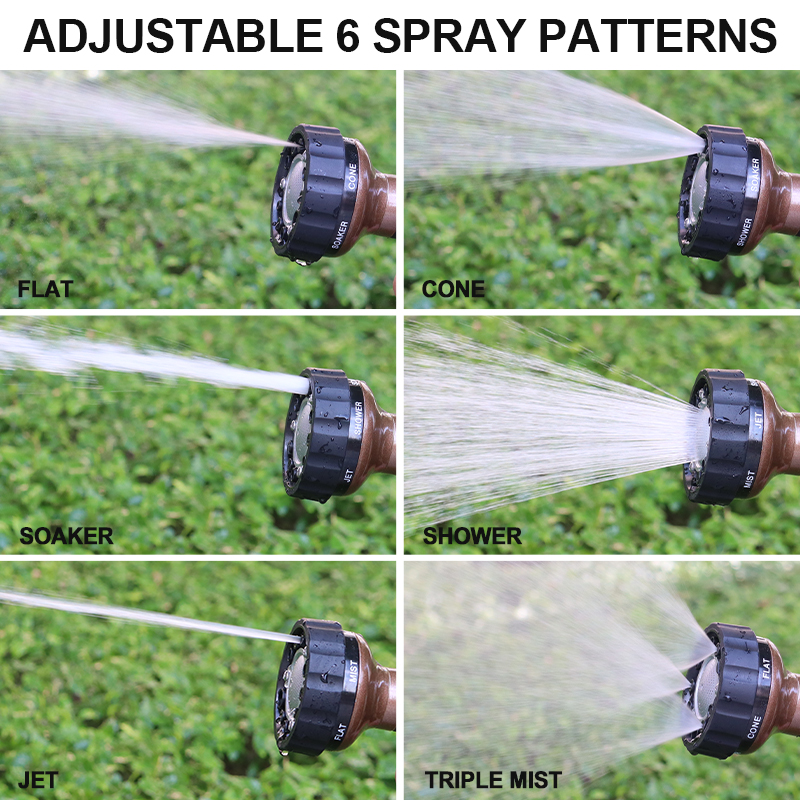 Easy Squeeze Water Sprayer with 6 Spray Patterns and Flow Control