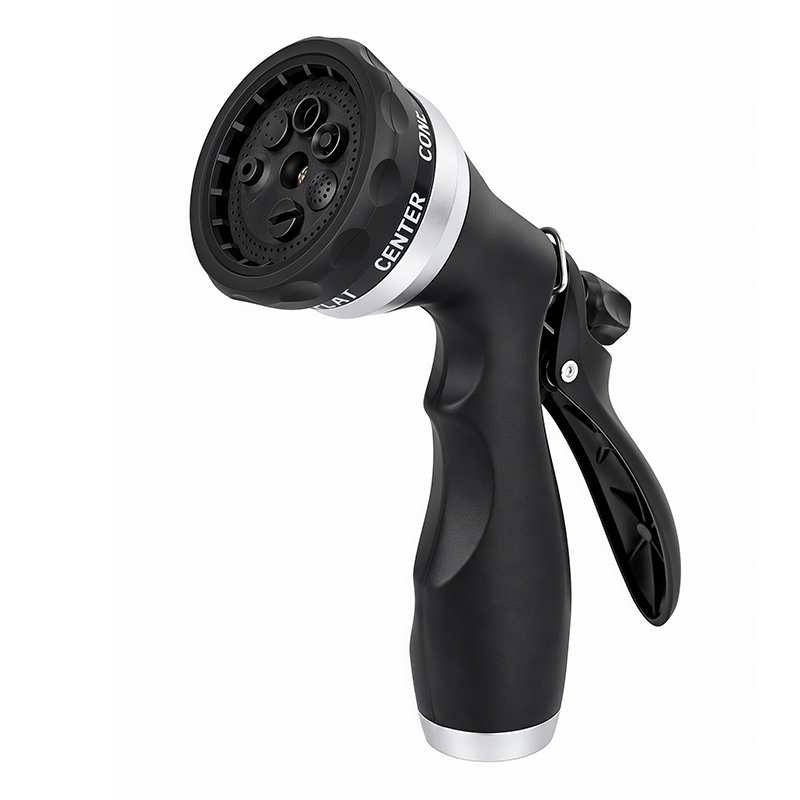 Easy Trigger Garden Hose Nozzle – 7 Spray Patterns with Flow Control & Trigger Lock