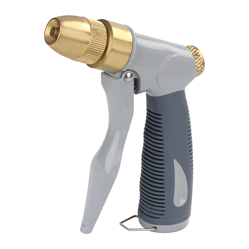 Adjustable Brass Garden Tools Spray Nozzle, Heavy Duty Watering & Cleaning Nozzle