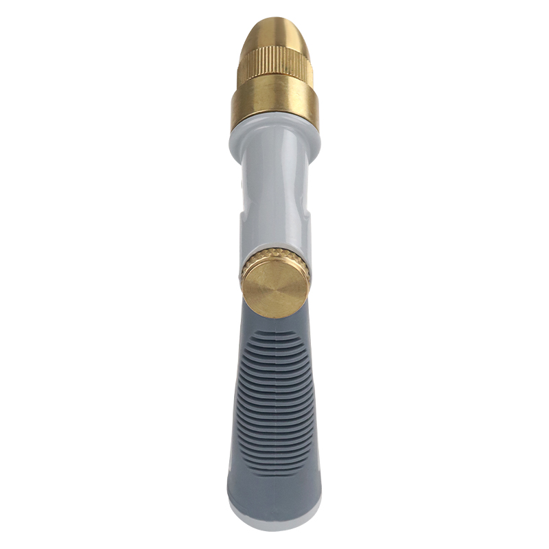 Adjustable Brass Garden Tools Spray Nozzle, Heavy Duty Watering & Cleaning Nozzle