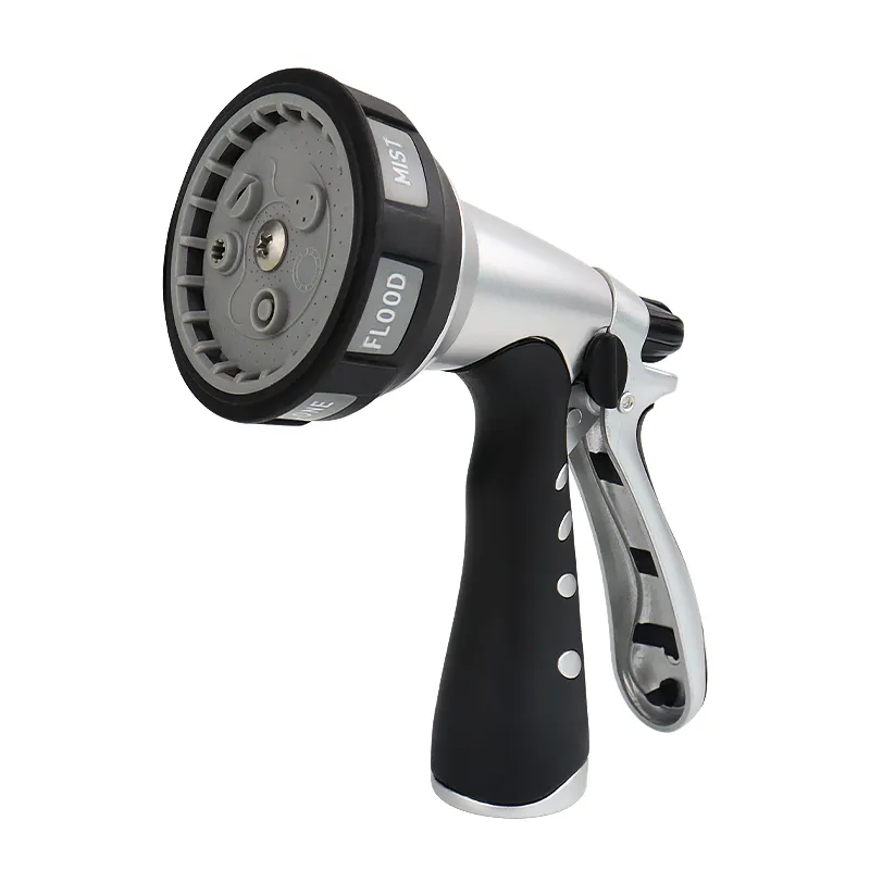 Garden Watering Nozzle – Heavy Duty Multi-Pattern Spray Hose Nozzle with Ergonomic Handle
