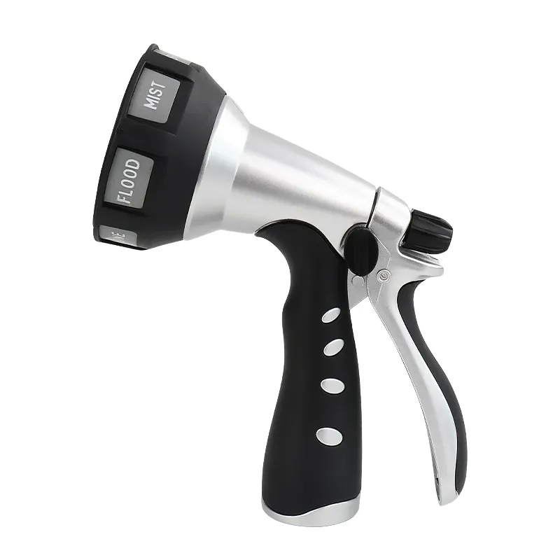 Garden Watering Nozzle – Heavy Duty Multi-Pattern Spray Hose Nozzle with Ergonomic Handle
