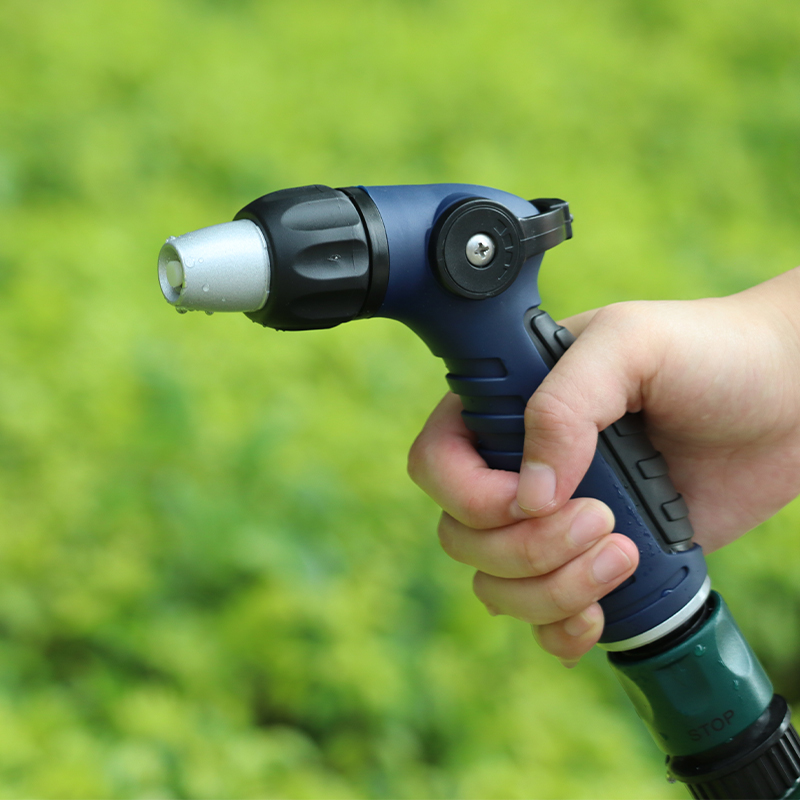 Handheld High-Pressure Garden Hose Nozzle - Jet Stream, Ergonomic Grip