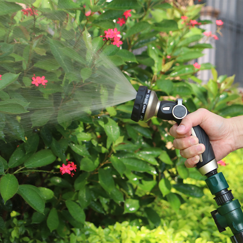 Heavy-Duty Thumb-Control Garden Hose Nozzle with 9 Spray Patterns – Leak-Proof, Ergonomic & Adjustable
