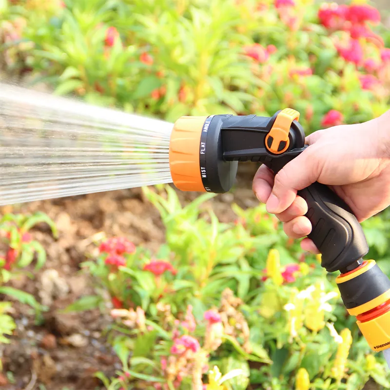 Thumb Control Garden Hose Nozzle with 10 Spray Patterns – Leak-Proof, Durable & Comfortable Grip