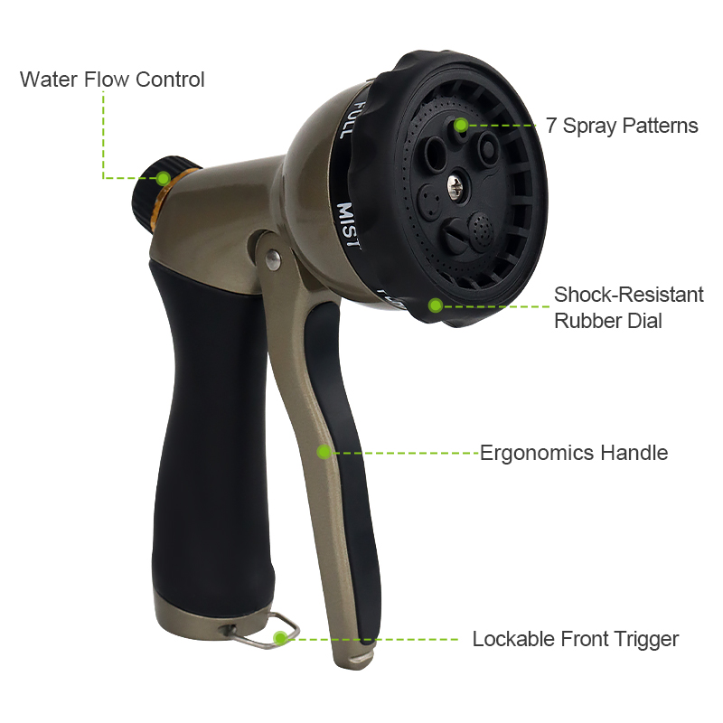 Heavyweight Watering Nozzle - Durable, Adjustable Watering and Cleaning Tool