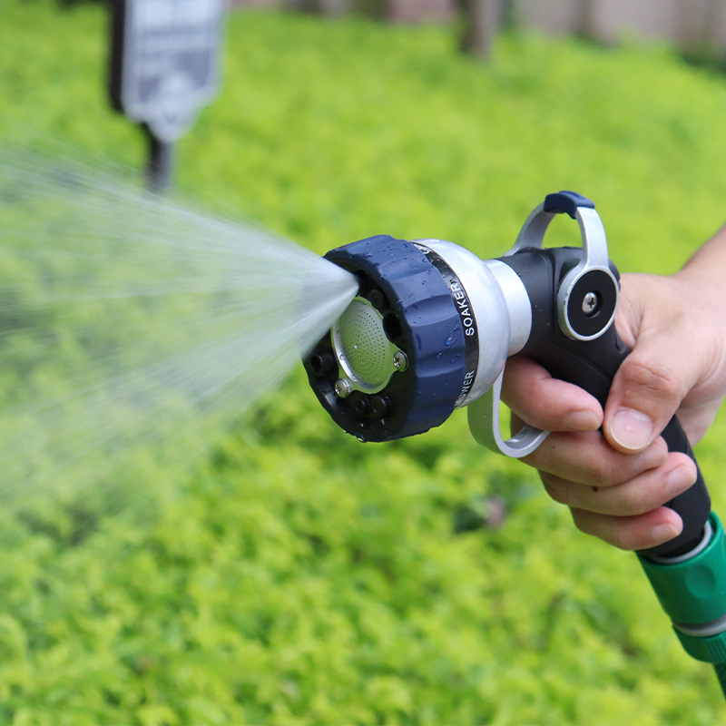 High Capacity Multi-Pattern Garden Hose Sprayer with Thumb Flow Control