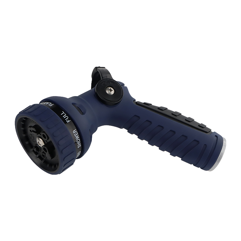 Heavy-Duty Metal Garden Hose Nozzle - 8 Spray Patterns, Thumb Control, Leak-Proof Design