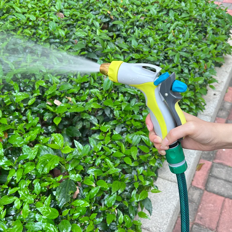 High Pressure Hose Nozzle – Adjustable Brass Tip, Ergonomic Non-Slip Handle, Heavy Duty Water Spray Gun