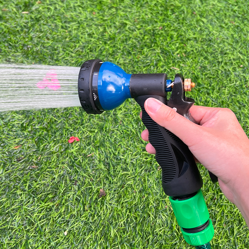 7-Pattern Adjustable Garden Hose Nozzle, Heavy Duty Water Spray Gun for Gardening, Car Wash, and Cleaning