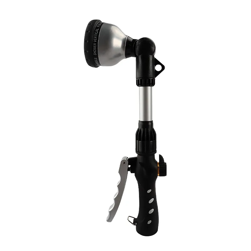 Multi-Function Hose Nozzle with Adjustable Spray Patterns and Ergonomic Lever