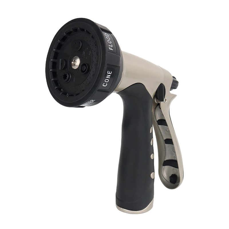 Multi-Pattern Garden Nozzle – Heavy Duty Adjustable Spray Hose Nozzle with Ergonomic Grip