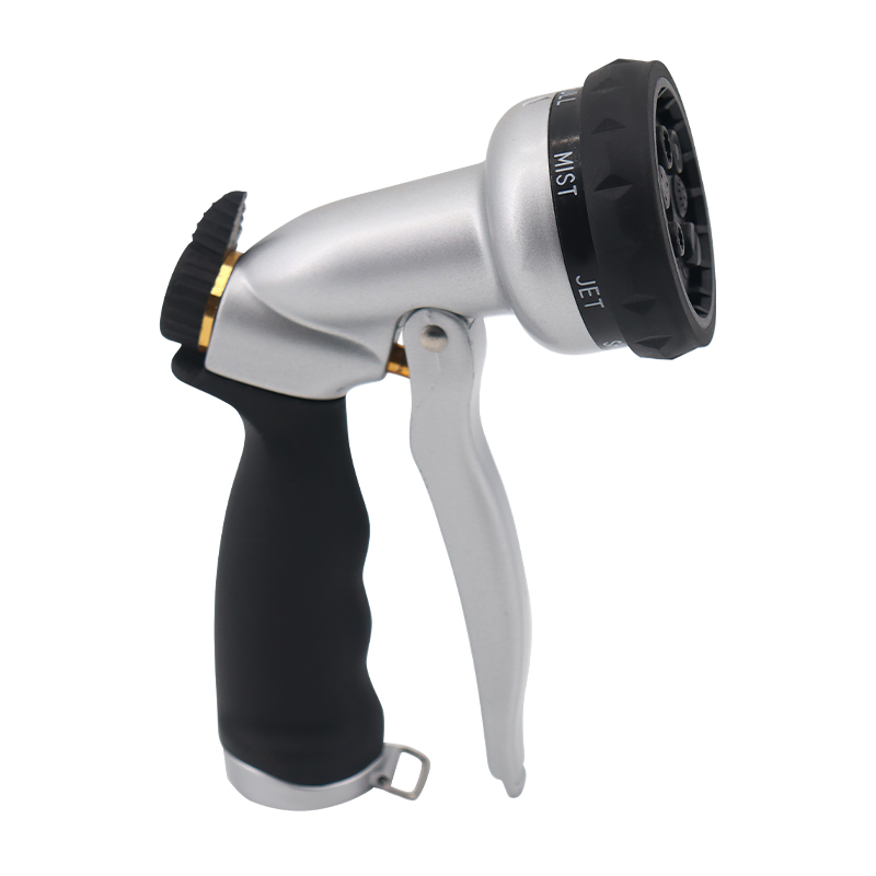 Non-slip Hose Nozzle – 7-Pattern Adjustable Garden Hose Sprayer with Ergonomic Rubber Grip