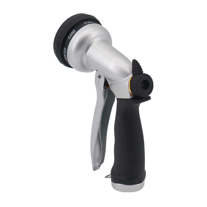 Non-slip Hose Nozzle – 7-Pattern Adjustable Garden Hose Sprayer with Ergonomic Rubber Grip