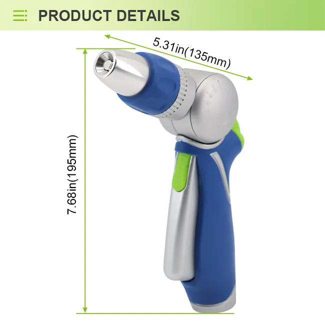 Premium Garden Nozzle – Precision Adjustable Jet, High Pressure, Leak-proof, Ergonomic Handle