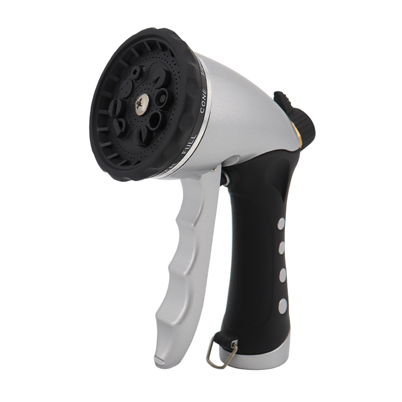 Rustproof Hose Nozzle with Adjustable Spray Patterns for Garden and Outdoor Use