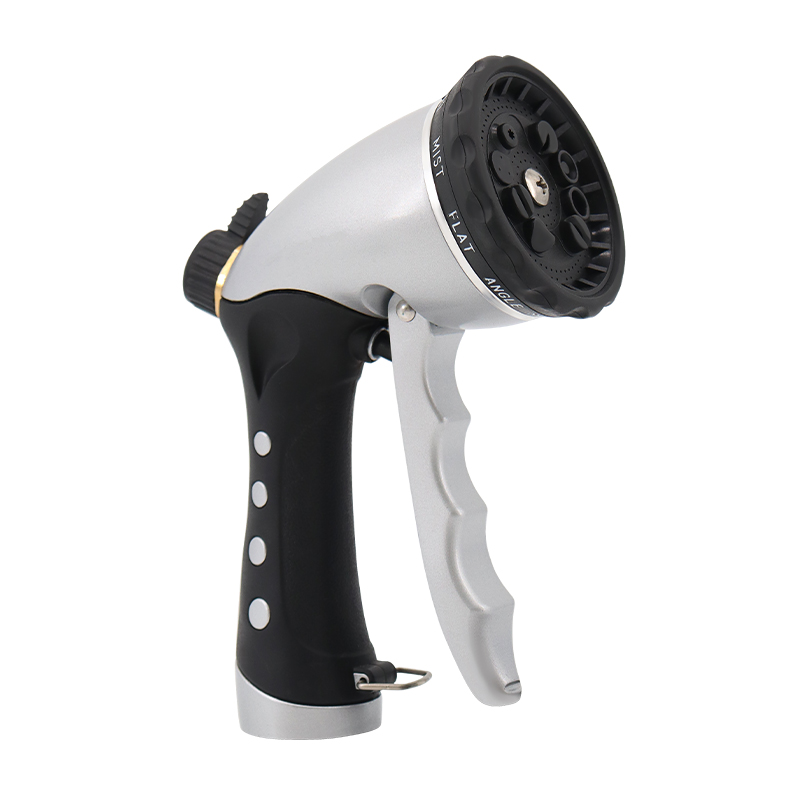 Rustproof Hose Nozzle with Adjustable Spray Patterns for Garden and Outdoor Use