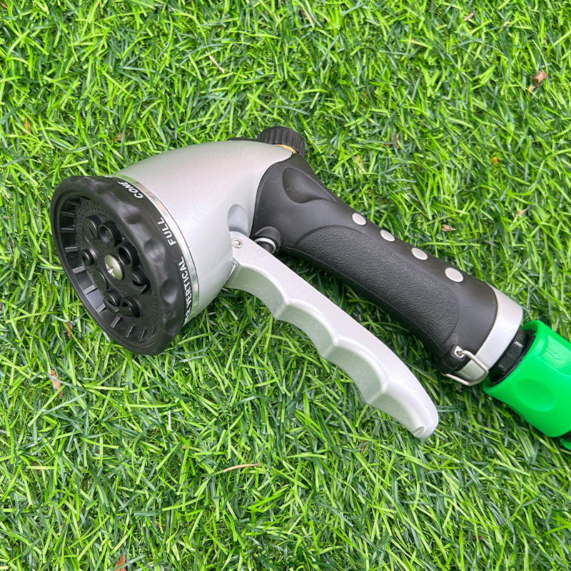Rustproof Hose Nozzle with Adjustable Spray Patterns for Garden and Outdoor Use