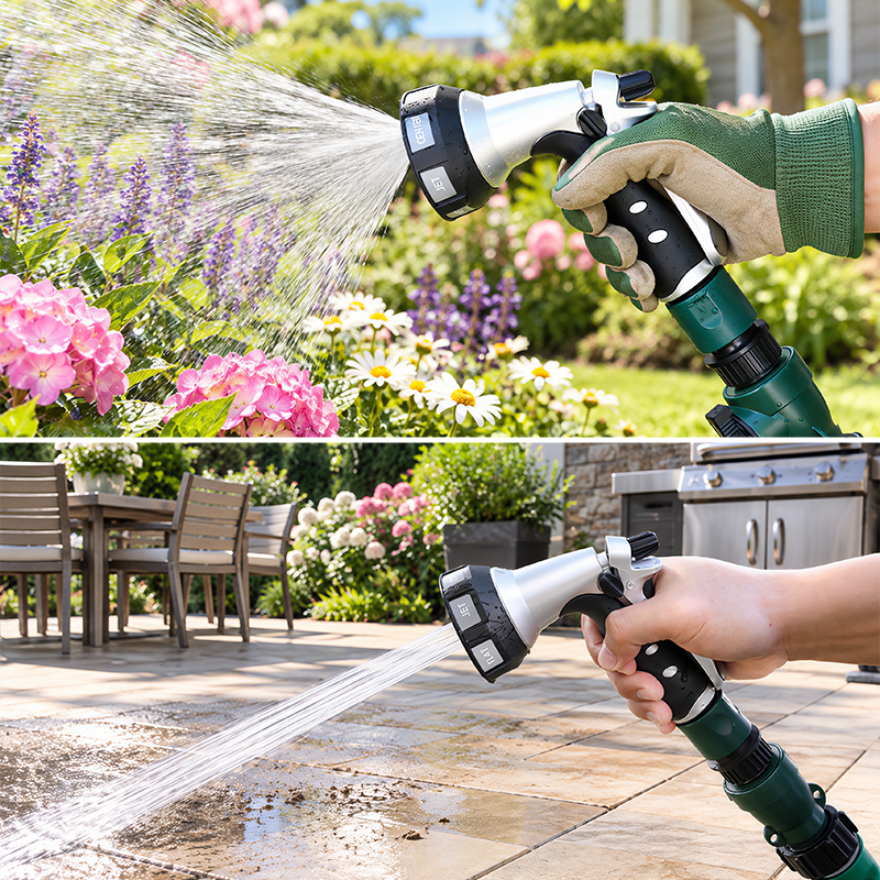 Squeeze Garden Sprayer – 7 Spray Patterns with Flow Control & Trigger Lock