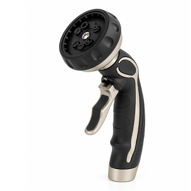Squeeze Handle Garden Hose Nozzle with 9 Spray Patterns