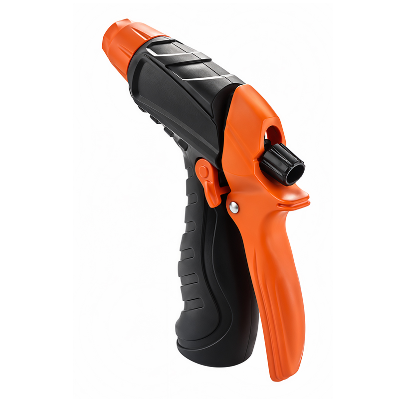 3-Pattern Squeeze Lever Hose Nozzle with Flow Control & Trigger Lock