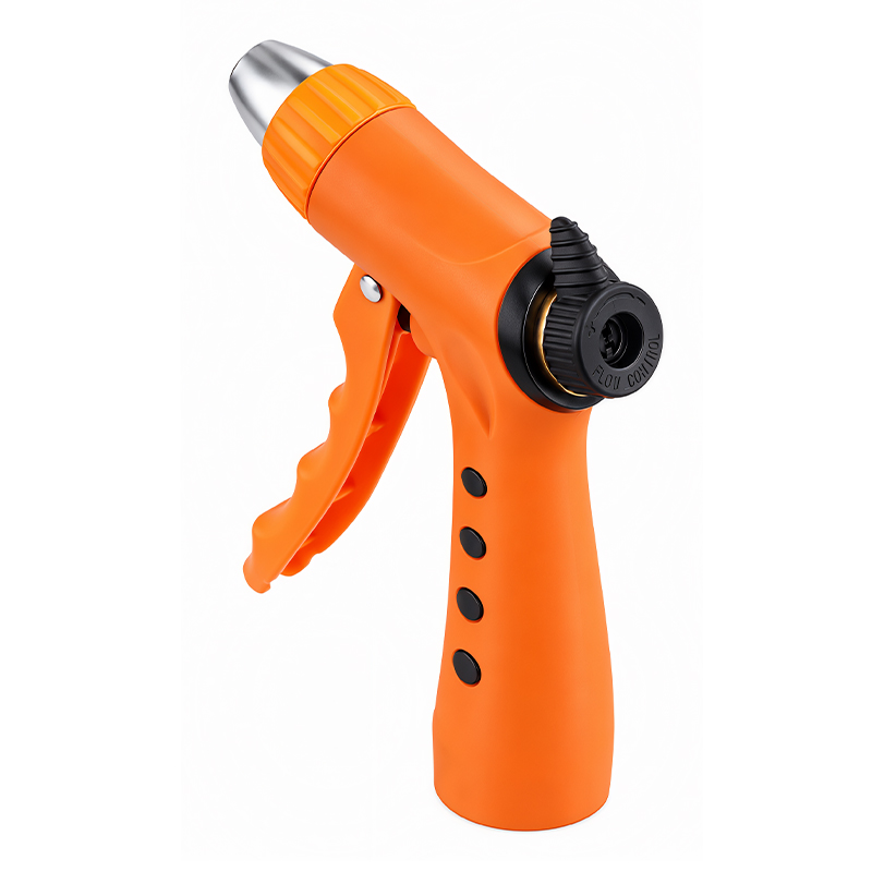 Squeeze Trigger Garden Hose Nozzle with 3 Spray Patterns and Flow Control