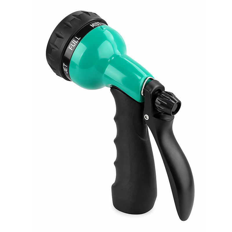 Squeeze Water Sprayer – 7 Spray Patterns with Zinc Alloy, Flow Control & Trigger Lock