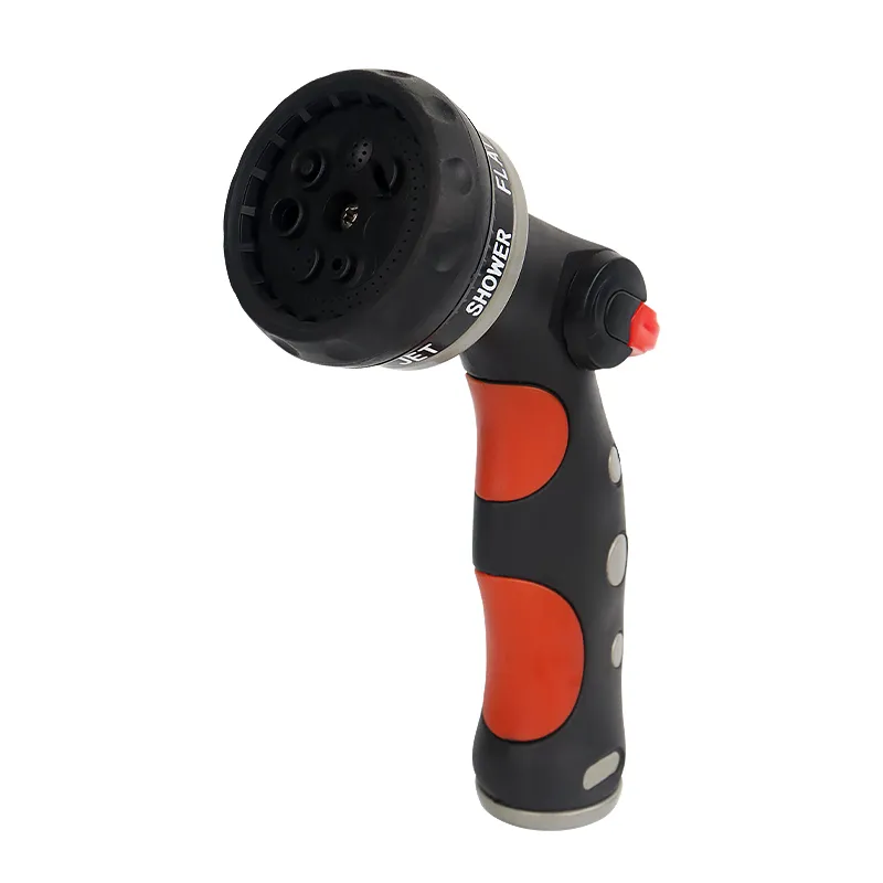 7-Pattern Metal Thumb Control Garden Hose Nozzle – Leak-Proof, Ergonomic & Durable