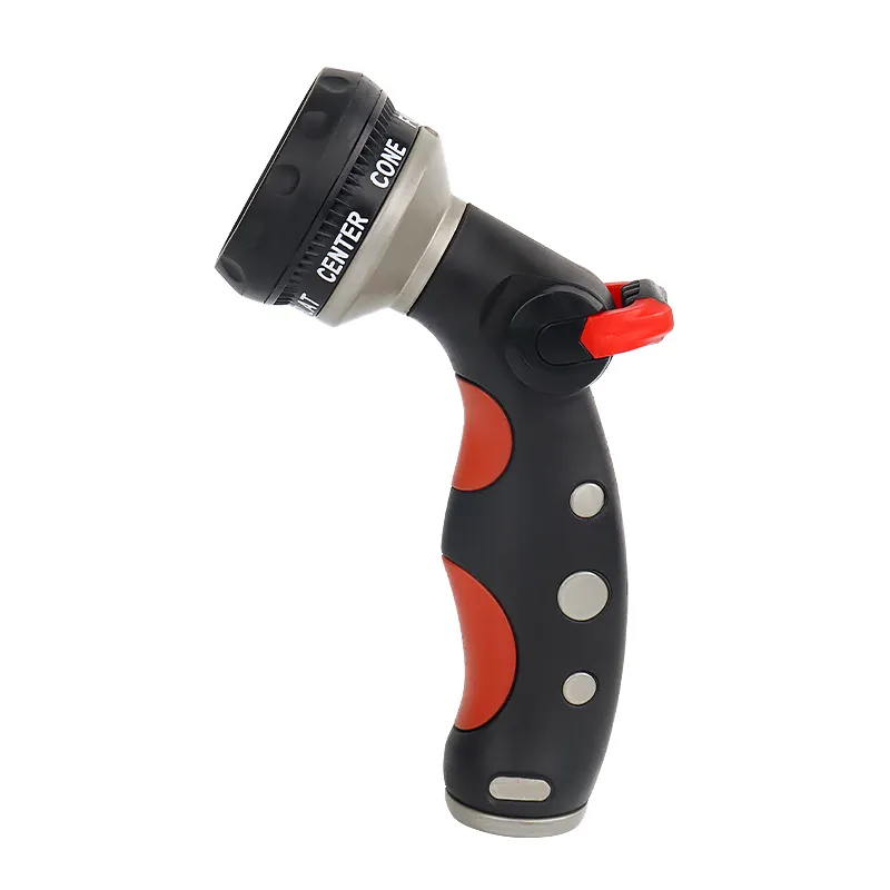 7-Pattern Metal Thumb Control Garden Hose Nozzle – Leak-Proof, Ergonomic & Durable