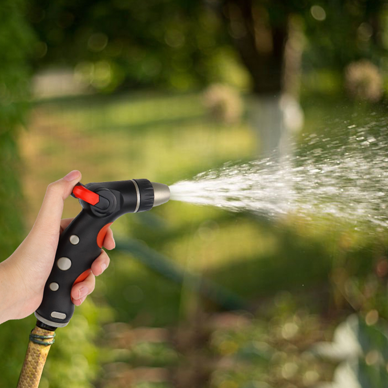 Water Saving Hose Nozzle – Adjustable Jet Spray Garden Nozzle with Ergonomic Soft Grip