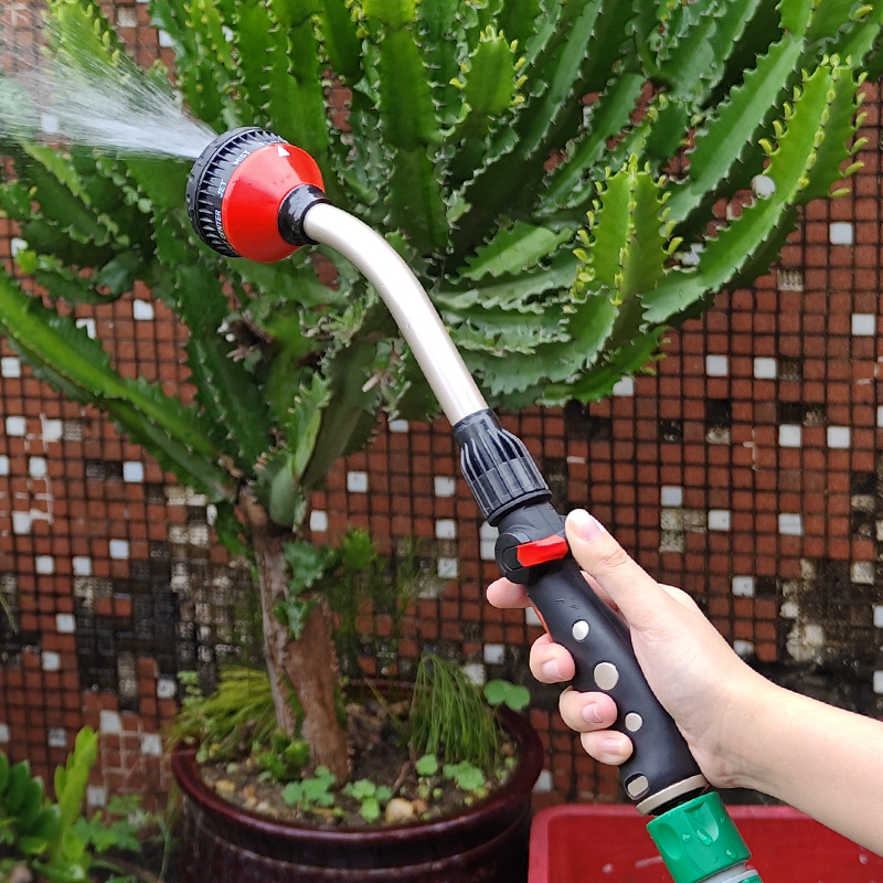 Adjustable Thumb Control Hose Nozzle with 10 Spray Patterns