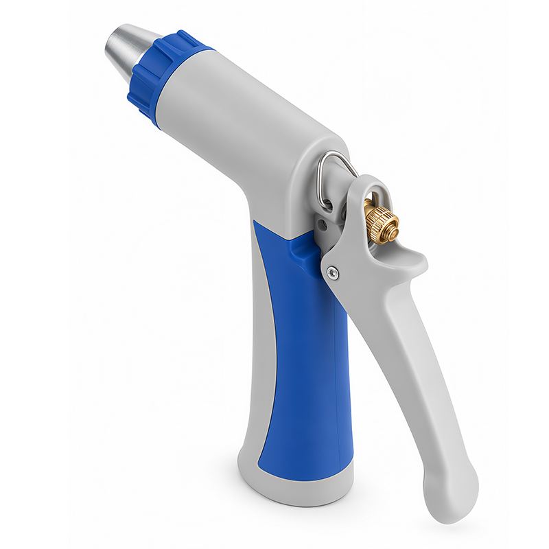 Trigger Grip Hose Nozzle – 3 Spray Patterns with Zinc Alloy, Flow Control & Trigger Lock