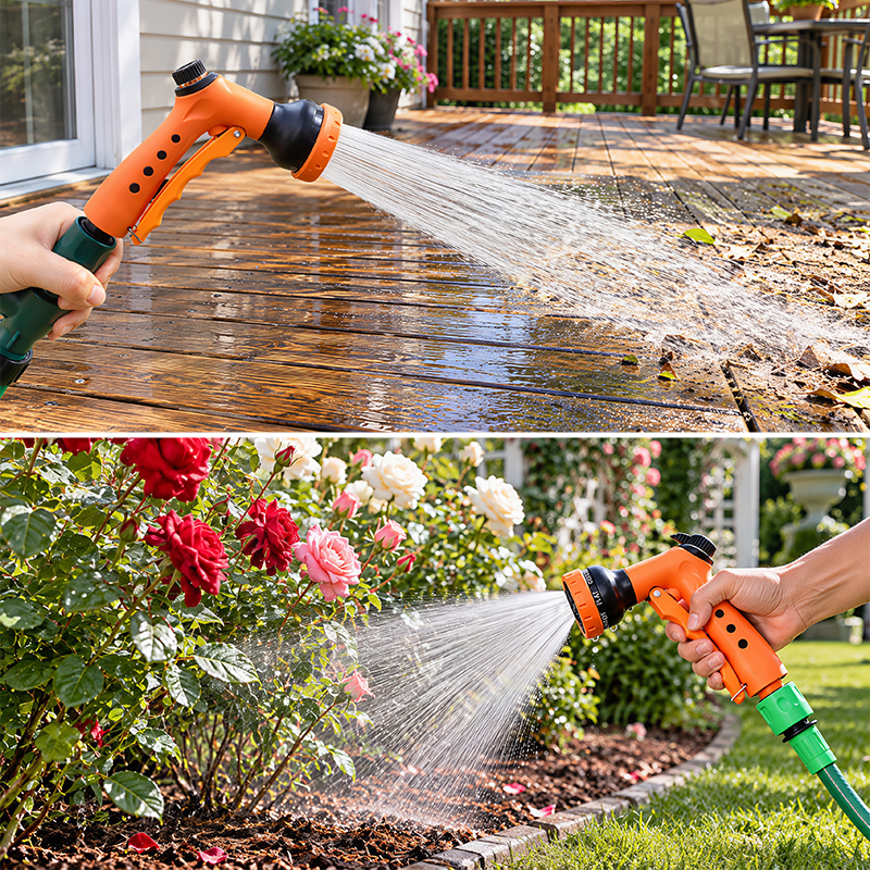 Trigger Garden Hose Nozzle with 7 Spray Patterns and Flow Control