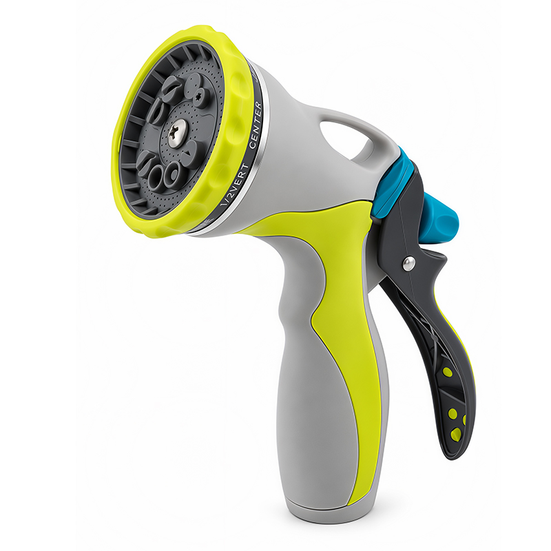 10-Pattern Trigger Nozzle for Garden Hose with Flow Control & Trigger Lock